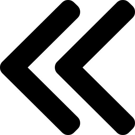 Fast Left Arrow (WebHostingHub Glyphs) Free Open-Source SVG Icon (WebHostingHub Glyphs)