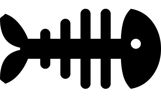 Fishbone Structure Free Open-Source SVG Icon (WebHostingHub Glyphs)