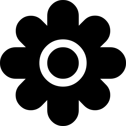 Flower Design Free Open-Source SVG Icon (WebHostingHub Glyphs)