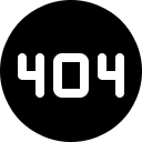 404 Error Page Not Found (WebHostingHub Glyphs) Free Open-Source SVG Icon