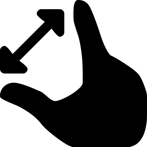 Hand Expanding Gesture Free Open-Source SVG Icon (WebHostingHub Glyphs)