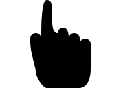 Hand Up Gesture Free Open-Source SVG Icon