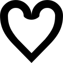 Empty Heart Shape Free Open-Source SVG Icon