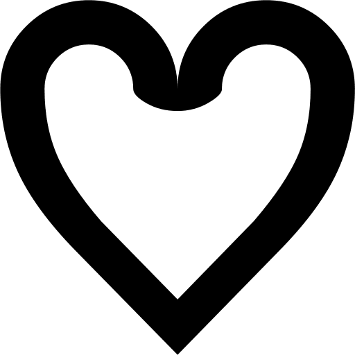 Empty Heart Shape Free Open-Source SVG Icon (WebHostingHub Glyphs)