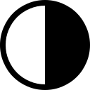 First Quarter Moon Phase Free Open-Source SVG Icon