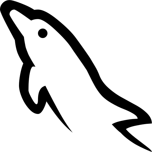 MySQL Database Management System Free Open-Source SVG Icon (WebHostingHub Glyphs)