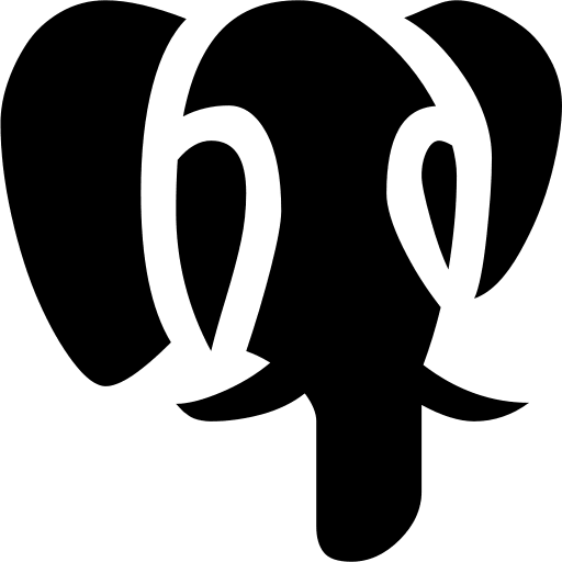 PostgreSQL Database Management System Free Open-Source SVG Icon (WebHostingHub Glyphs)