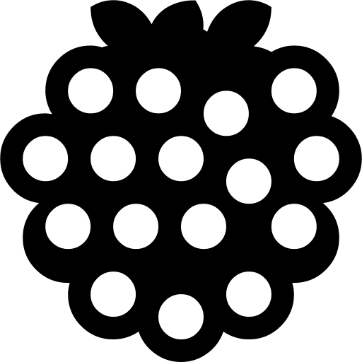 Raspberry Fruit Free Open-Source SVG Icon (WebHostingHub Glyphs)