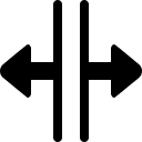 Horizontal Resize Alternative (WebHostingHub Glyphs) Free Open-Source SVG Icon