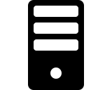Server (WebHostingHub Glyphs) Free Open-Source SVG Icon