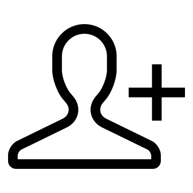 Add Friends (Outlined) Free Open-Source SVG Icon (WeUI Icon)