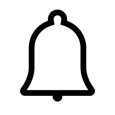 Bell Ring Notification (Outlined) Free Open-Source SVG Icon (WeUI Icon)