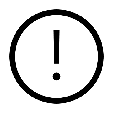 Error Notification (Outlined) Free Open-Source SVG Icon (WeUI Icon)