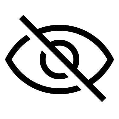 Eyes Off (Outlined) Free Open-Source SVG Icon (WeUI Icon)