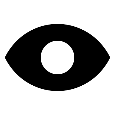 Filled Eye Symbol Free Open-Source SVG Icon (WeUI Icon)