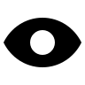 Filled Eye Symbol Free Open-Source SVG Icon