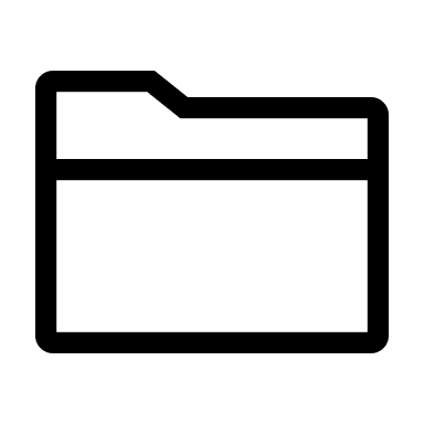 Outlined Folder Free Open-Source SVG Icon (WeUI Icon)