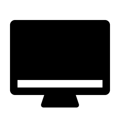 iMac Computer (Filled) Free Open-Source SVG Icon (WeUI Icon)