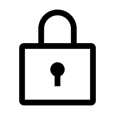 Outlined Lock Symbol (Outlined) Free Open-Source SVG Icon (WeUI Icon)