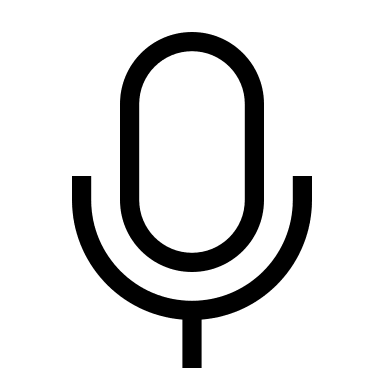 Microphone (Outlined) Free Open-Source SVG Icon (WeUI Icon)