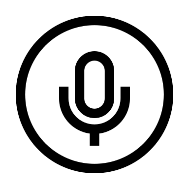 Microphone (Outlined) Free Open-Source SVG Icon (WeUI Icon)