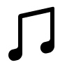 Filled Music Note Free Open-Source SVG Icon