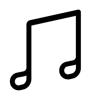 Outlined Music Note Free Open-Source SVG Icon (WeUI Icon)