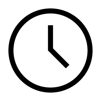 Outlined Time Clock Free Open-Source SVG Icon (WeUI Icon)