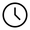 Outlined Time Clock Free Open-Source SVG Icon