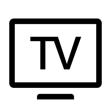 Outlined Television Set Free Open-Source SVG Icon (WeUI Icon)