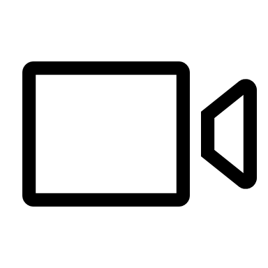 Video Call Interface (Outlined) Free Open-Source SVG Icon (WeUI Icon)