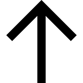 Thin Upward Arrow (Zondicons) Free Open-Source SVG Icon (Zondicons)