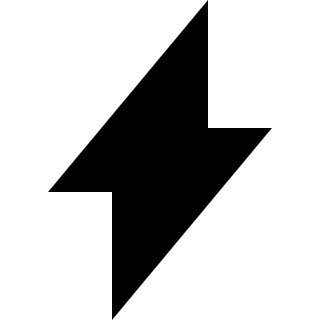 Lightning Bolt Symbol Free Open-Source SVG Icon (Zondicons)