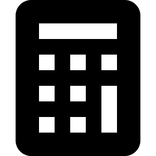 Calculator Device Free Open-Source SVG Icon (Zondicons)