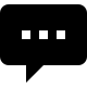 Chat Bubble with Dots (Zondicons) Free Open-Source SVG Icon