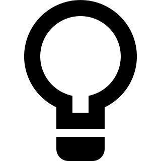 Light Bulb (Zondicons) Free Open-Source SVG Icon (Zondicons)