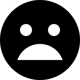 Sad Mood Emoticon (Solid) Free Open-Source SVG Icon (Zondicons)