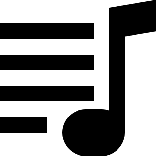 Music Playlist Free Open-Source SVG Icon (Zondicons)