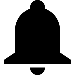 Notification Alert Bell Free Open-Source SVG Icon (Zondicons)