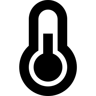 Thermometer (Zondicons) Free Open-Source SVG Icon (Zondicons)