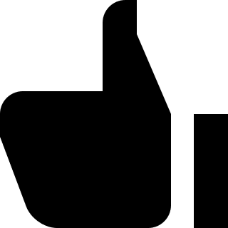 Thumbs Up Gesture Free Open-Source SVG Icon (Zondicons)